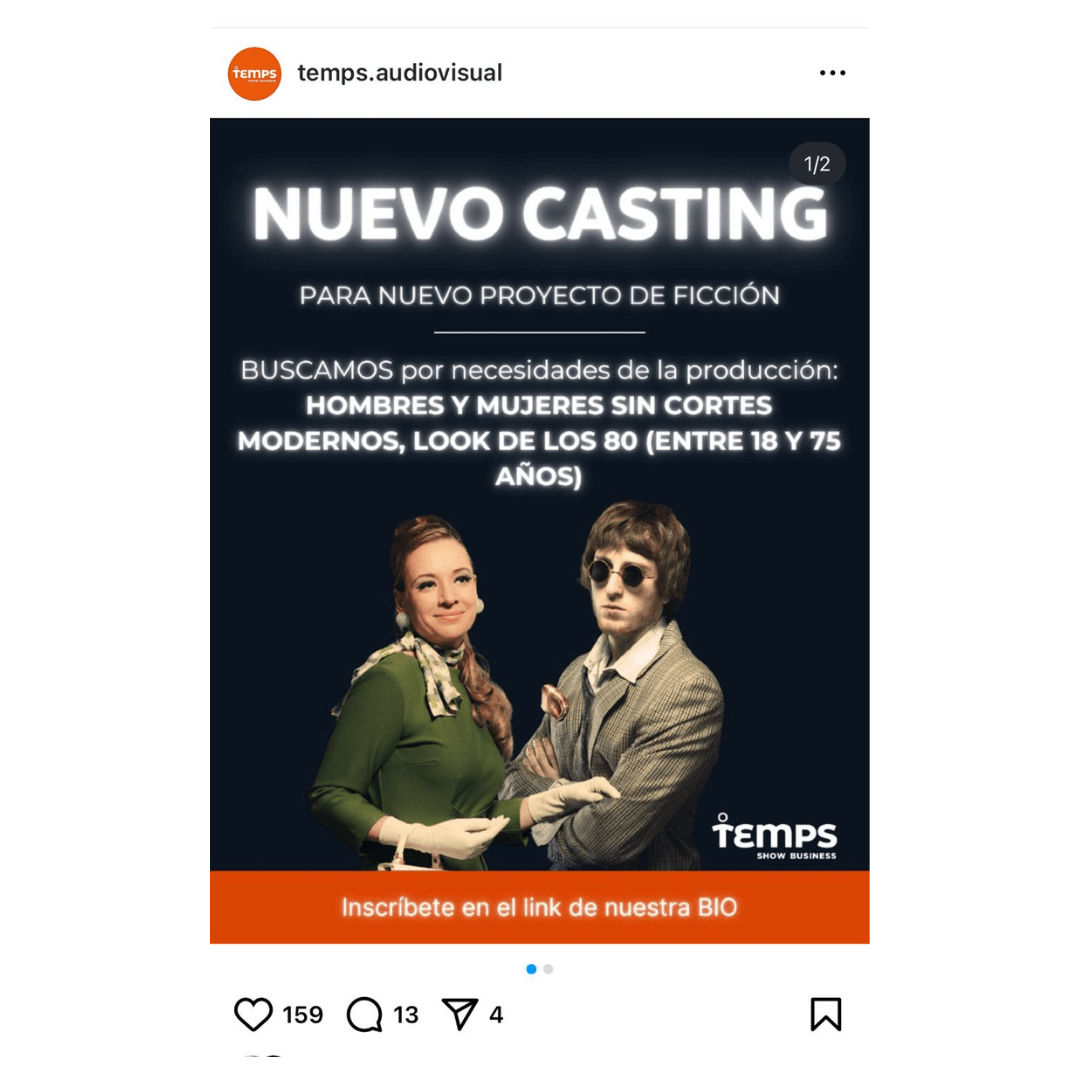 Nuevo casting en Temps