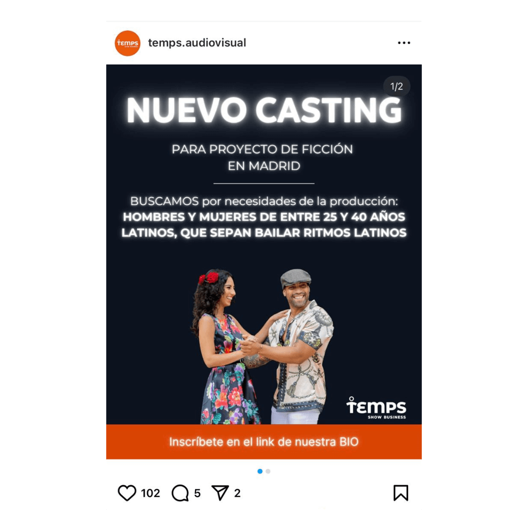 Nuevo casting en Temps
